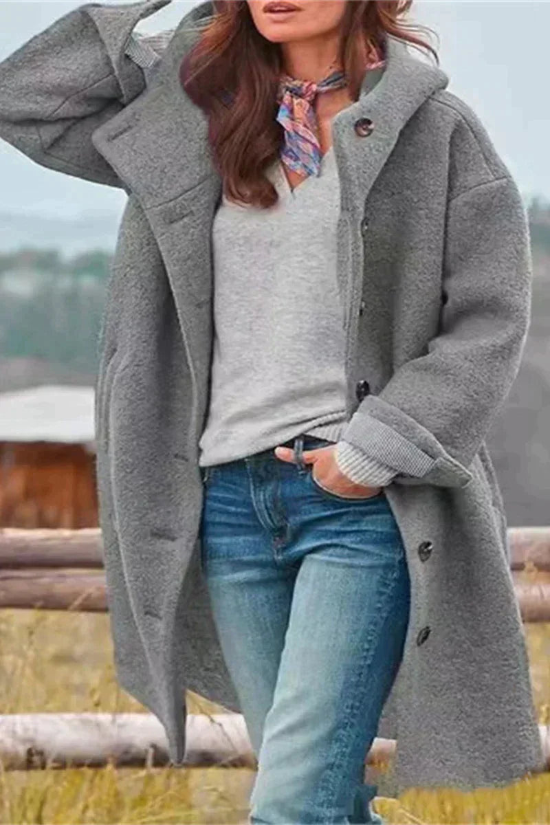 Manteau femme élégant Uni Intemporel