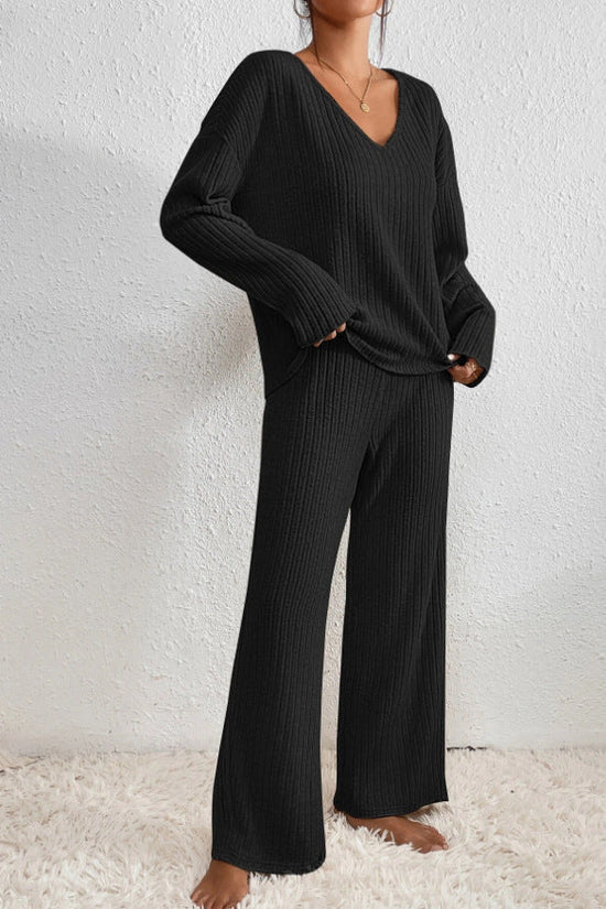 Ensemble de salon 2 pièces en coton pour femme