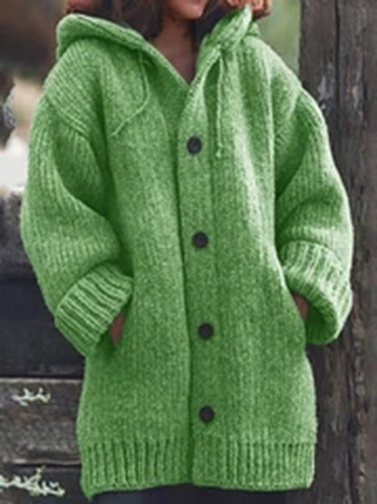 Gilet surdimensionné chaud à capuche