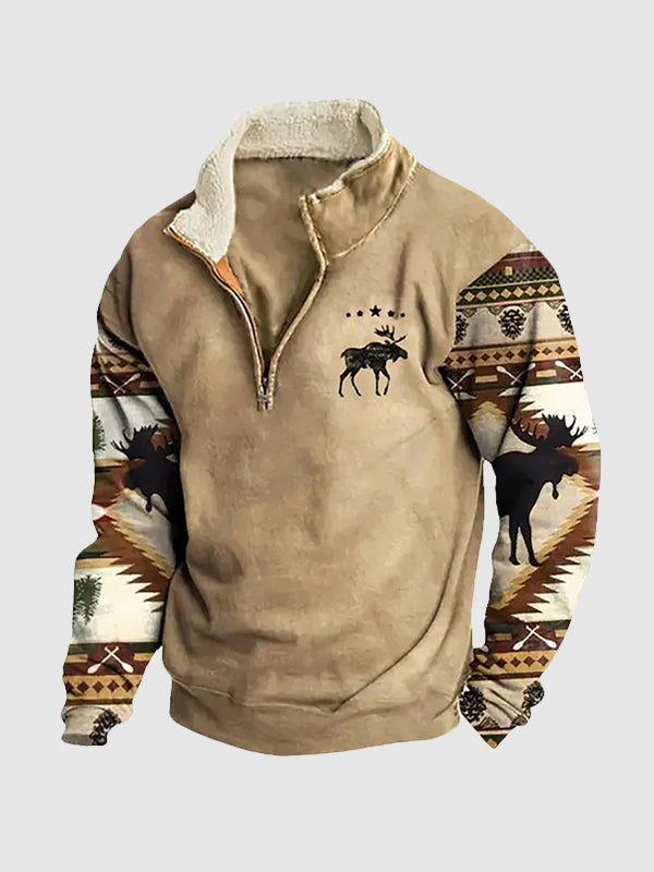 Herren Pullover Vintage Fleece Style - IdealeKleiden