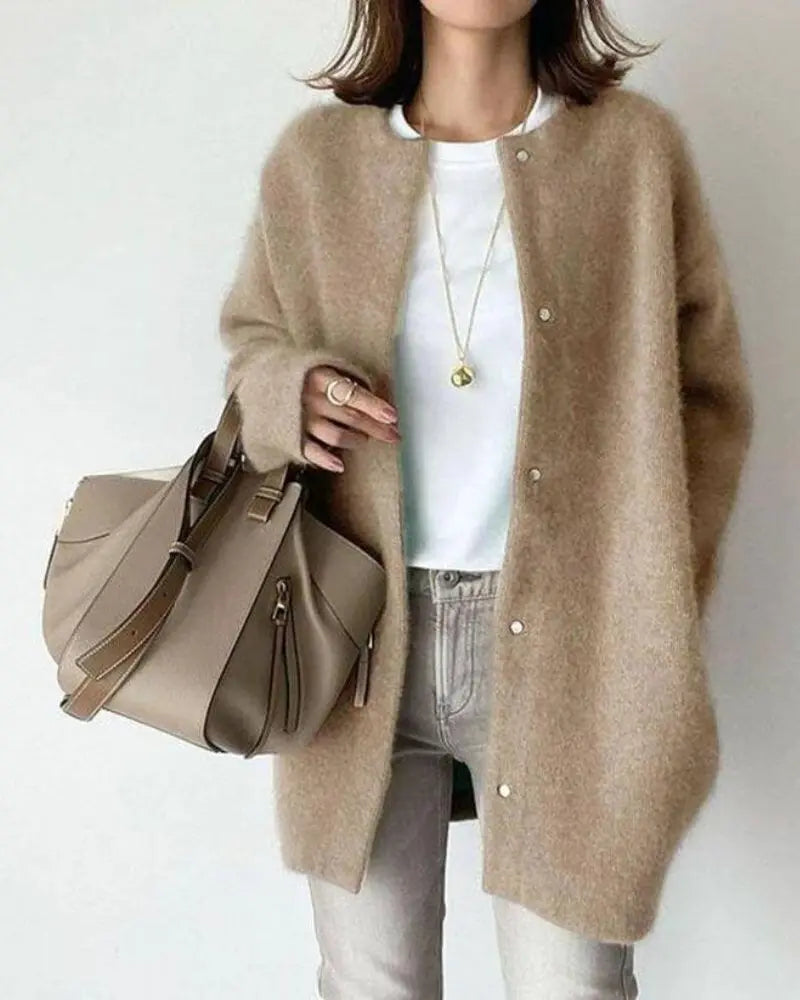 Elegante Cardigan Strickjacke Damen - IdealeKleiden