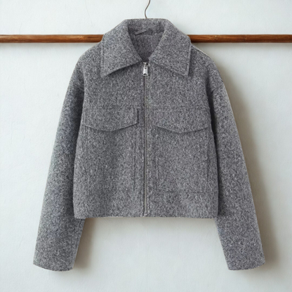Veste courte femme mode col dentelle