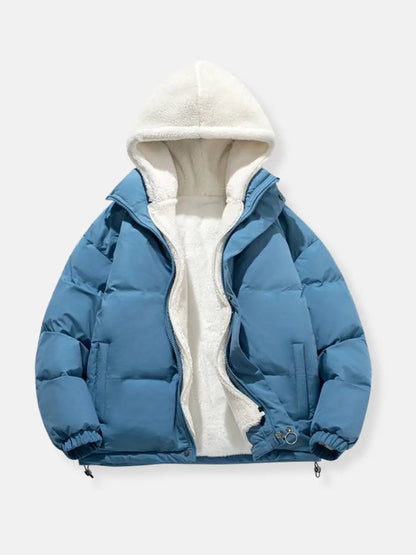 Veste d'hiver pour femme chaude isolée avec capuche