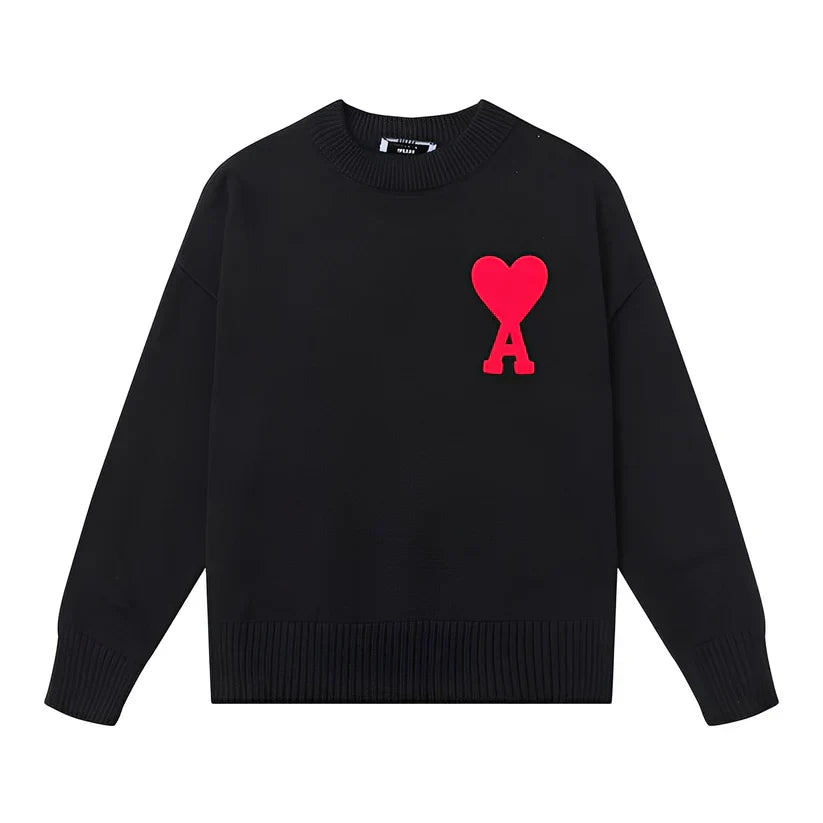 Pull brodé simple homme
