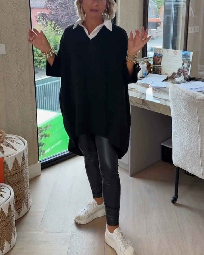Robe Femme Col V Asymétrique Chic