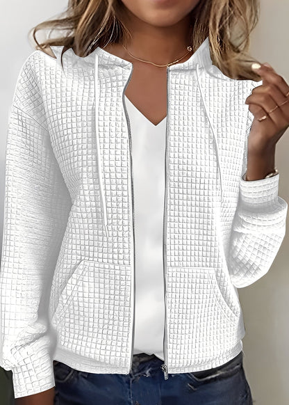 Cardigan femme mode capuche poches