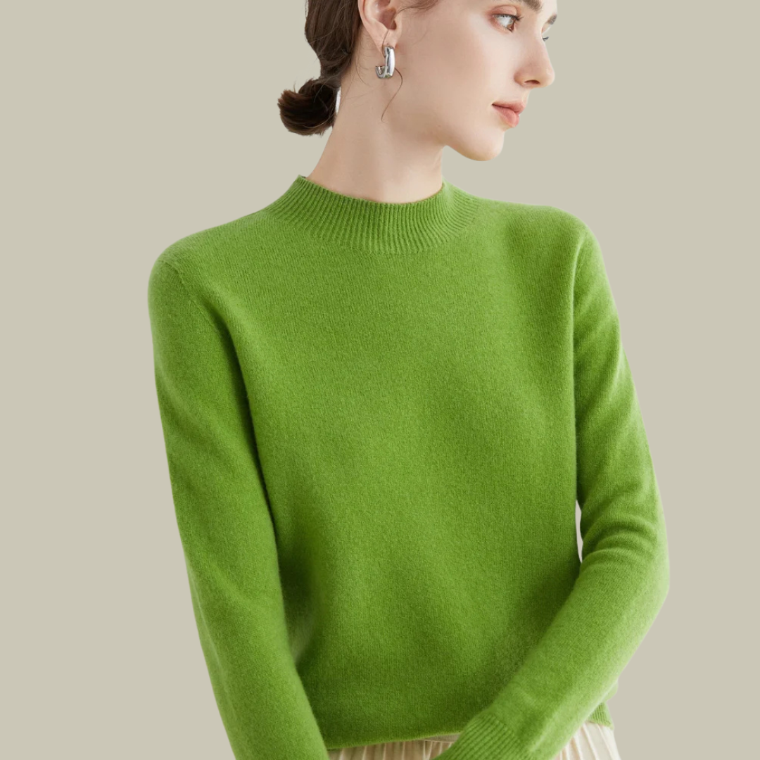 Pull chaud en laine mérinos pour femme