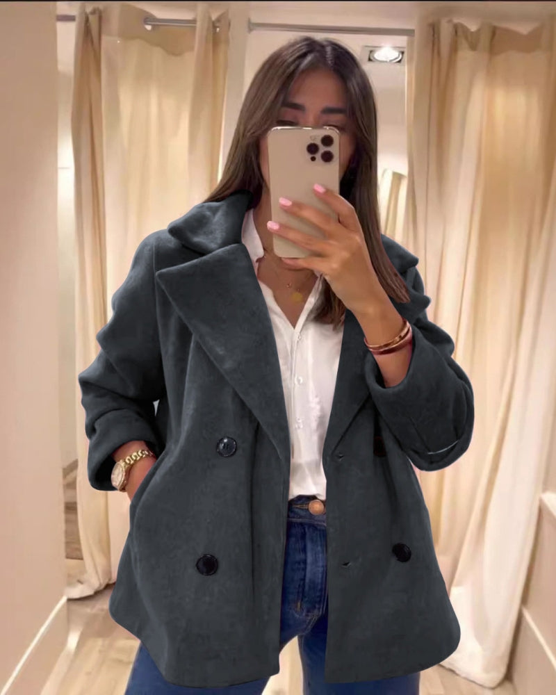 Manteau de mi-saison femme rose poudré