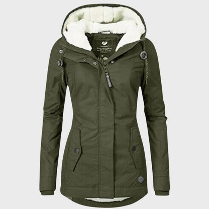 Manteau en coton stylé avec capuche