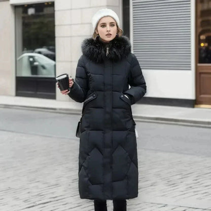 Manteau élégant pour femme en fausse fourrure de luxe