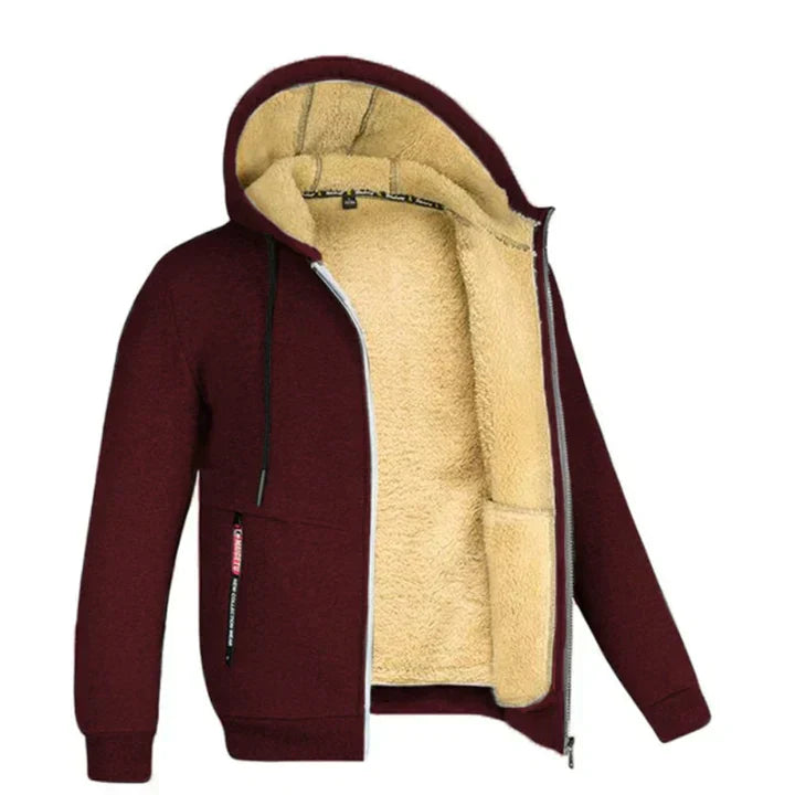 Sweat à capuche chaud doublé polaire pour femmes et hommes