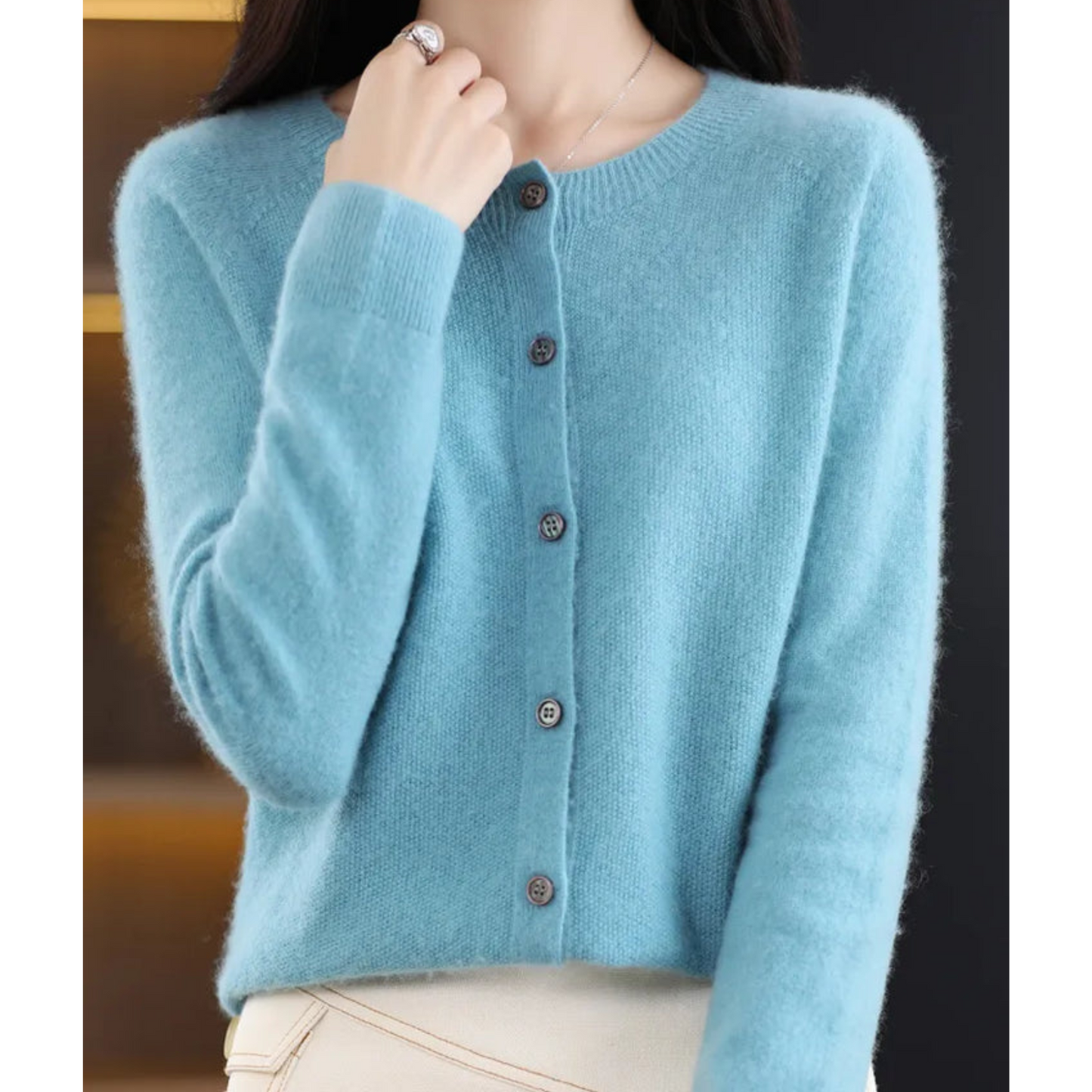 Cardigan souple Coupe ample Boutons