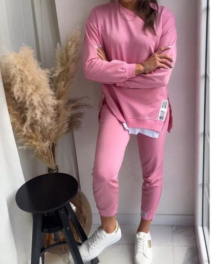 Ensemble deux pièces tendance pull et pantalon