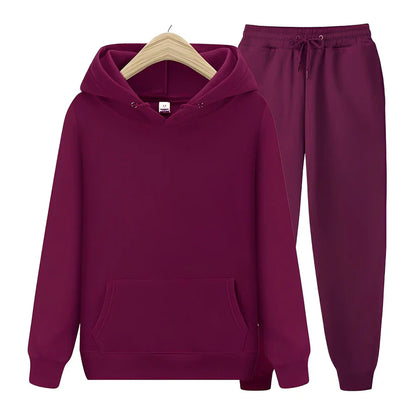 Ensemble de sweat à capuche unisexe confortable