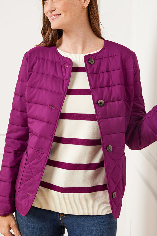 Blouson en cuir col mao style moderne