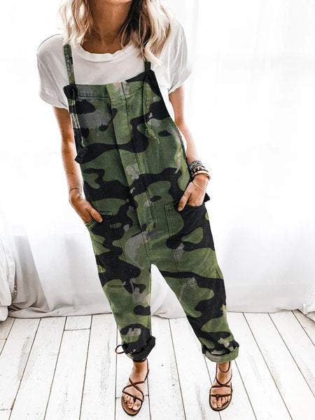 Salopette Camouflage Femme Confortable Tendance