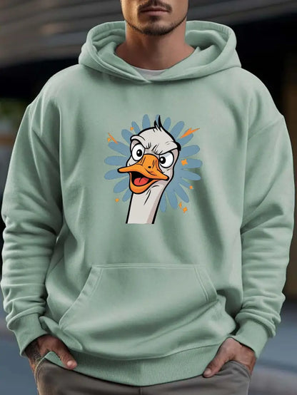 Hommes Pull à capuche Design canard Drôle