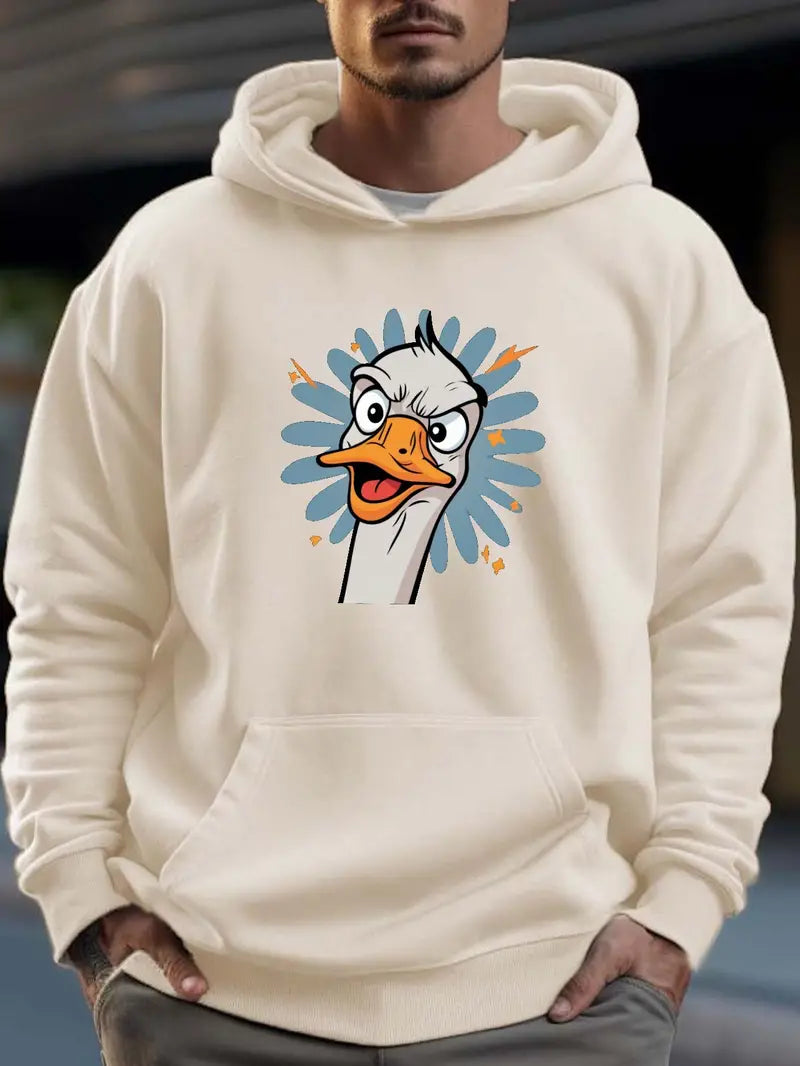 Hommes Pull à capuche Design canard Drôle