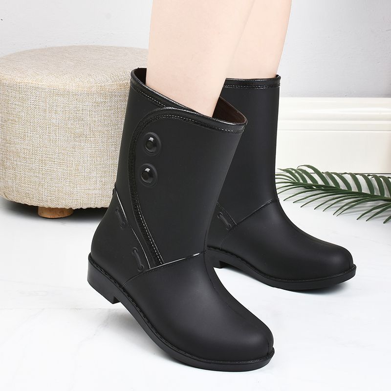 Bottes en caoutchouc pour femmes imperméables confortables antidérapantes