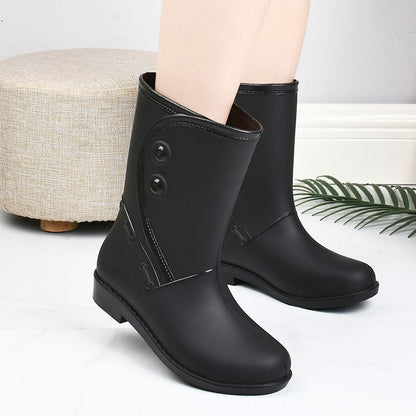 Bottes en caoutchouc pour femmes imperméables confortables antidérapantes