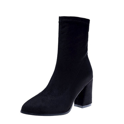 Bottines pour femmes à talons hauts au design élégant
