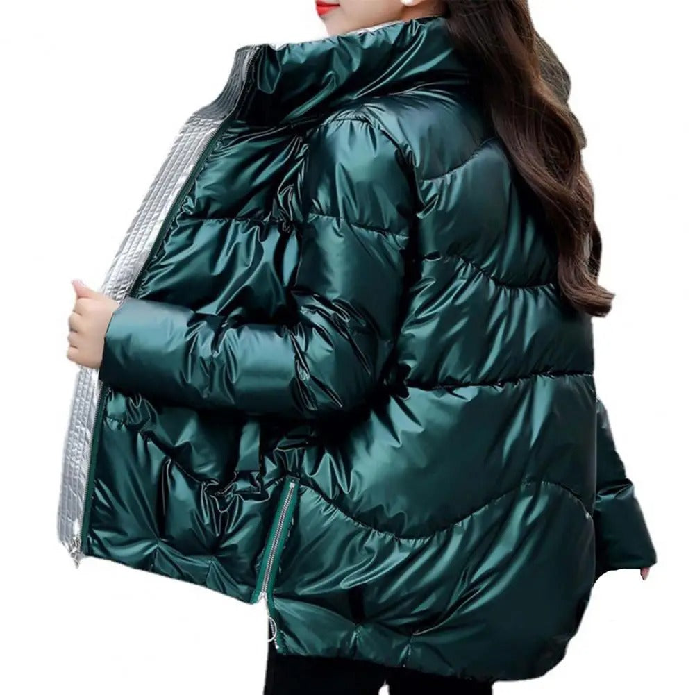 Doudoune matelassée d'hiver pour femme, chaude et confortable