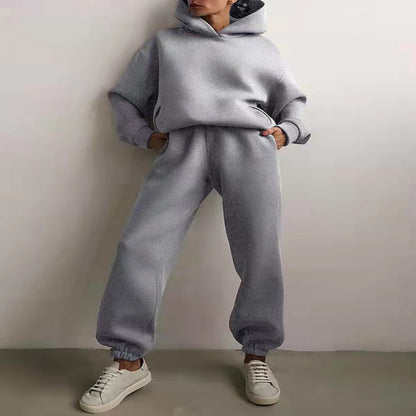 Ensemble deux pièces mode Sweat à capuche Décontracté Chic