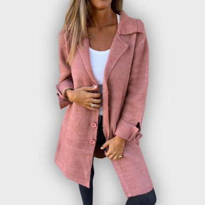 Manteau long élégant Revers moderne