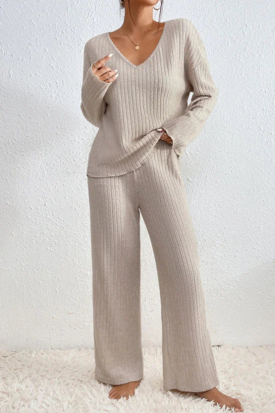 Ensemble de salon 2 pièces en coton pour femme