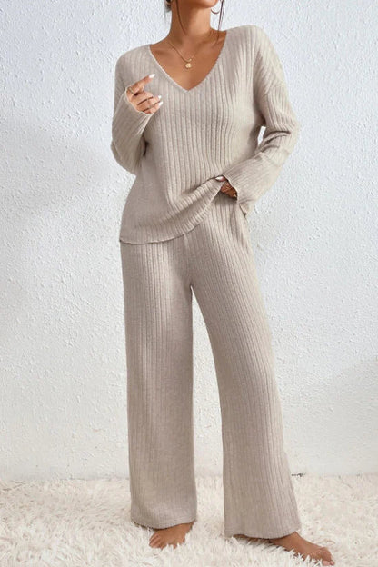 Ensemble de salon 2 pièces en coton pour femme