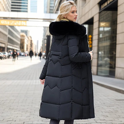 Veste d'hiver longue et élégante pour femme