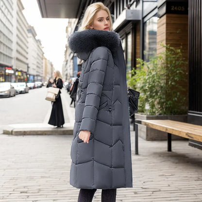 Veste d'hiver longue et élégante pour femme