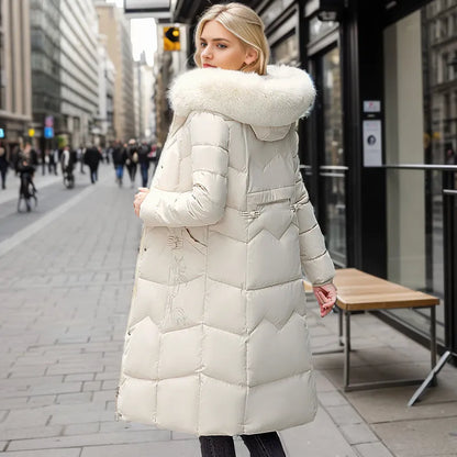 Veste d'hiver longue et élégante pour femme