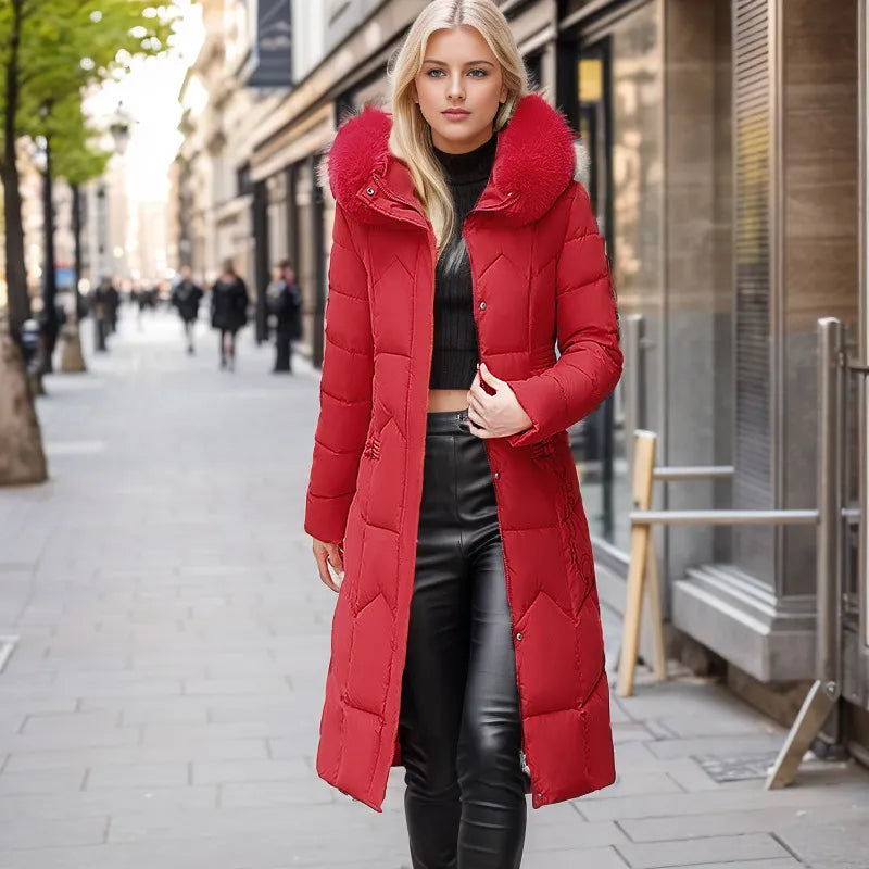 Veste d'hiver longue et élégante pour femme