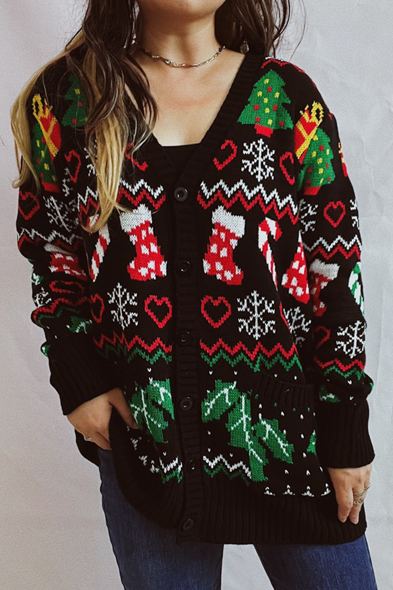 Robe de Noël Femme Décontractée Motif Flocons de Neige