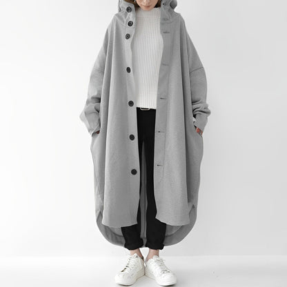 Trench-coat long pratique pour femme