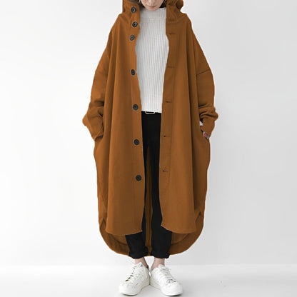 Trench-coat long pratique pour femme