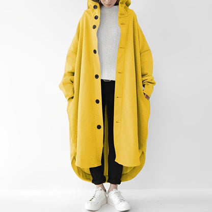 Trench-coat long pratique pour femme