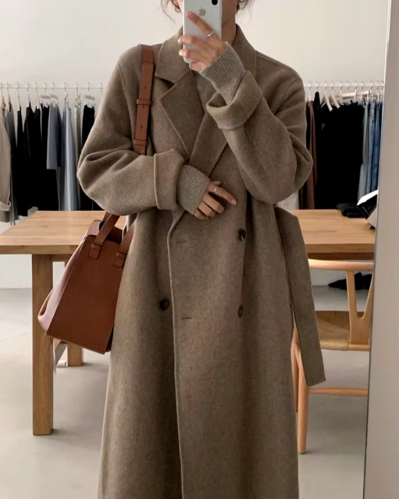 Manteau croisé décontracté Coupe moderne