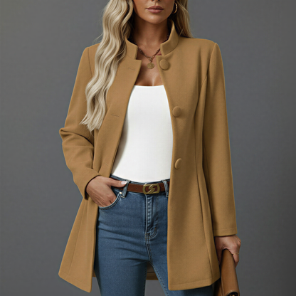 Manteau d'hiver femme coupe trapèze tendance