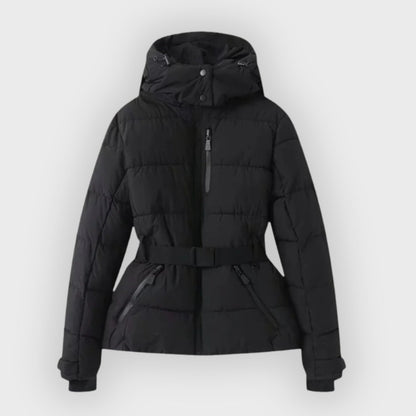 Doudoune femme avec ceinture élégante