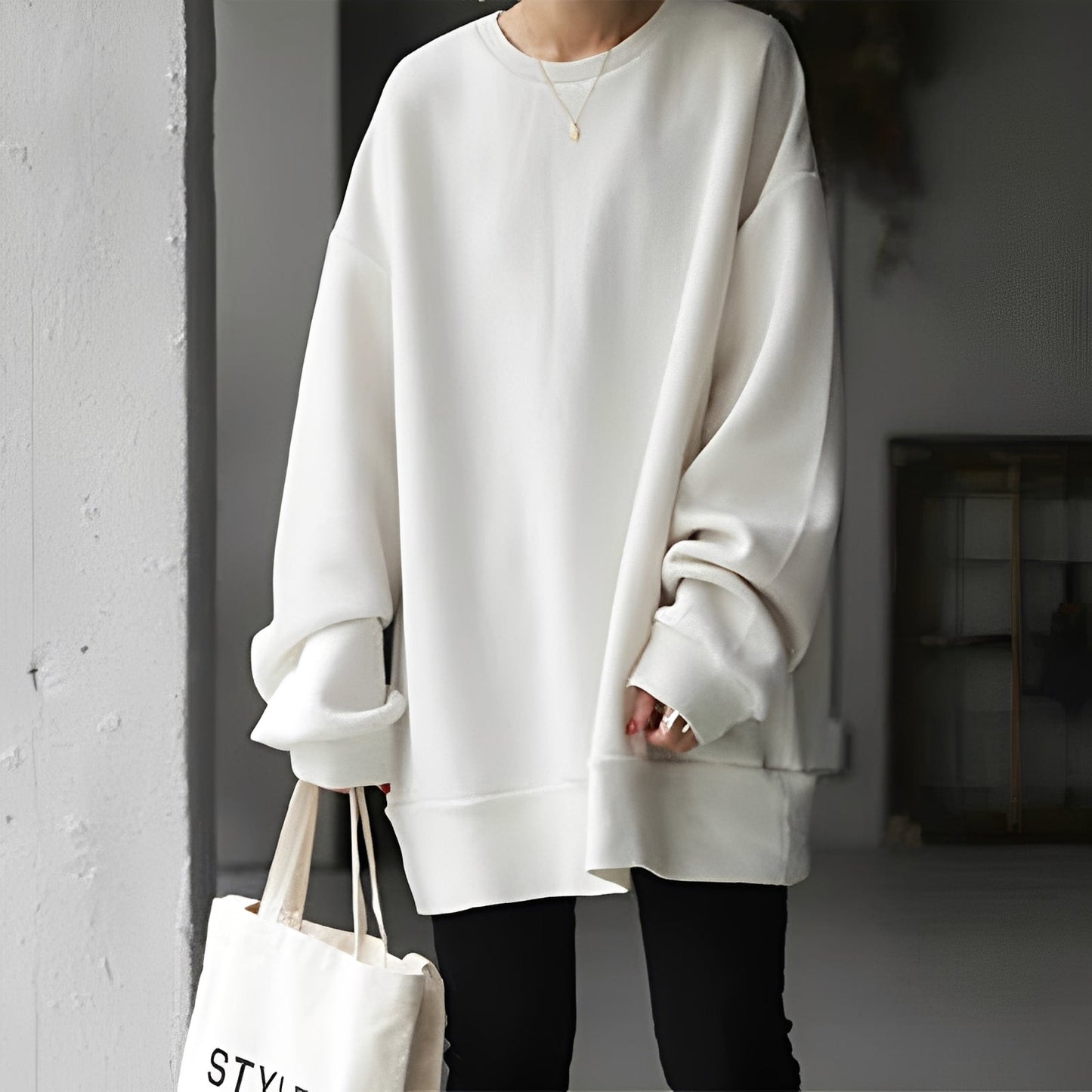 Pull pour femmes Ample Épaules Confortable