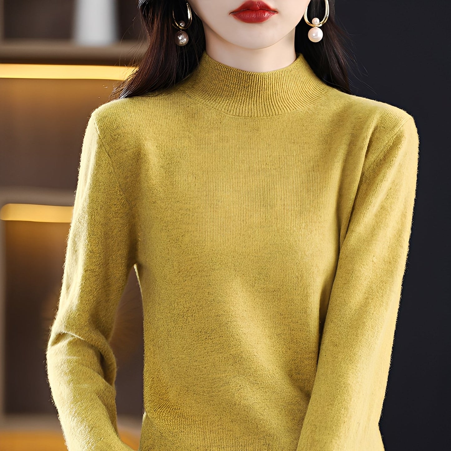 Pull en cachemire et laine douce pour femmes