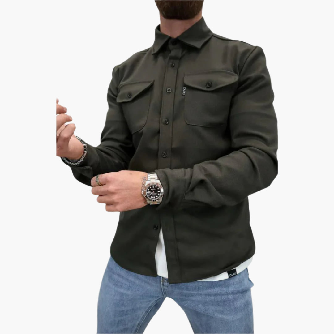 Veste chemise moderne - Chemise-veste polyvalente pour les loisirs et le travail