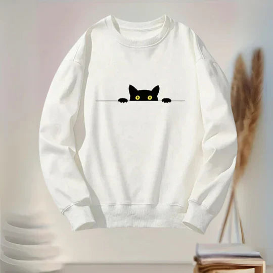 Sweat-shirt Femme Chats Noirs Tendance