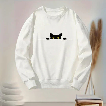 Sweat-shirt Femme Chats Noirs Tendance