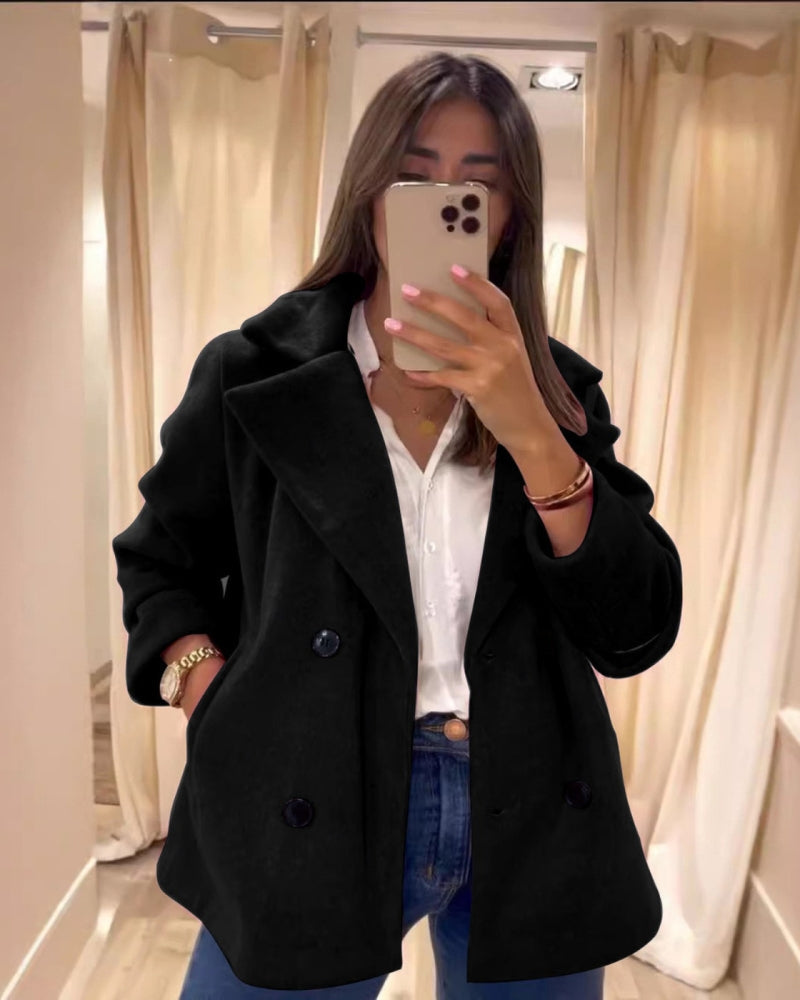 Manteau de mi-saison femme rose poudré