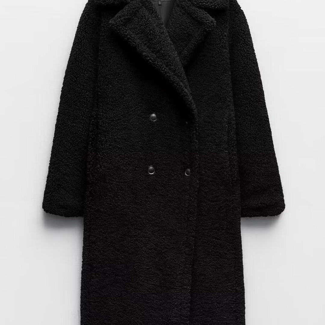 Elegante Damen Trenchcoat Lang Warm Winter - IdealeKleiden