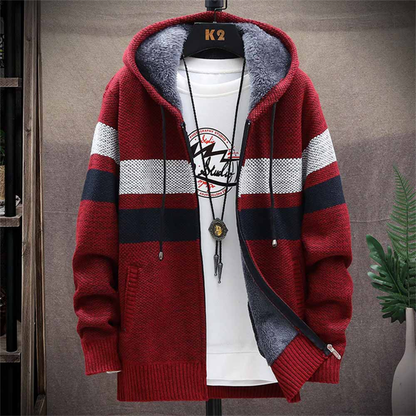 Sweat à capuche pour hommes chaud et hivernal