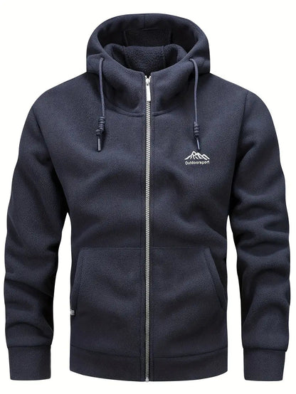 Veste polaire homme chaude à capuche